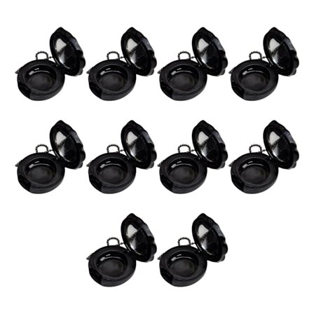 10 Stykker Læbestift Opbevaringsæsker i Rosestil Læbeskrubbebeholder Bærbare Spejlkompakter til Makeupelskeren