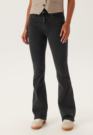 VERO MODA - Vmflash Mr Flared Jeans Li170 - Black - Kläder - - Bubbleroom