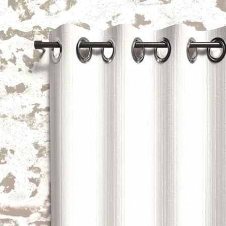 Mörkläggningsgardin med öljetter 135x180 cm BOHEME vit, av Soleil d'Ocre