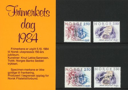 Norge Souvenirmappe 1984