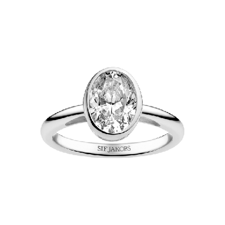 Sif Jakobs Jewellery Ring Sardinien Ovale Grande Ringar Dam Silver 56