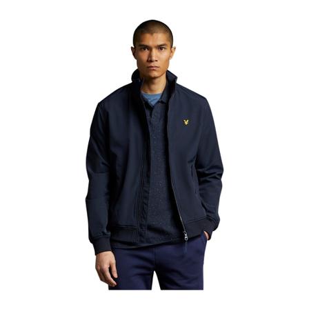 Lyle & Scott, lylecott fleece gevoerde jas met trechtersluiting Blauw, Heren, Maat:L