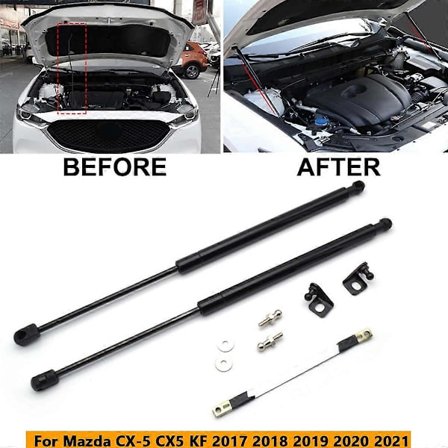 Til Mazda CX-5 CX5 2017 2018 2019 2020 2021 KF Front Motorhjelm Løftestøtte Stang Gasfjeder