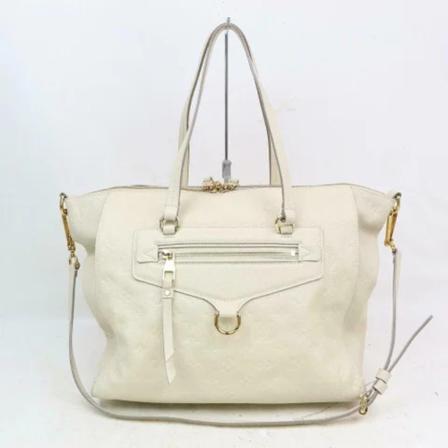 Louis Vuitton Vintage Pre-owned Leather louis-vuitton-Tass , Wit , unisex , Maat: ONE Size Vintage Tassen