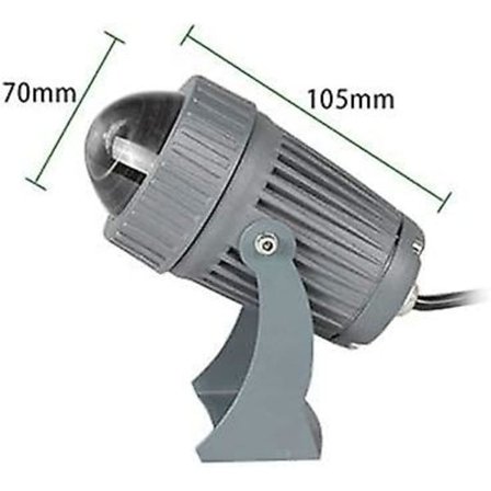 10w Led Enkelt Udendørs Led Spotlight Vandtæt Ip65 Lang Kastestråle Smal Udendørs Lys Floodlight Væg Vask Lampe Væglampe Lampe (farve : Varm Hvi