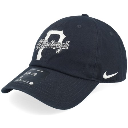 Nike MLB - MLB Zwart unconstructed Cap - Pittsburgh Pirates Statement Club Black Dad Cap - Nike @ Hatstore