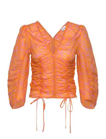 Rodebjer Venus Bluse Langermet Oransje RODEBJER*Betinget Tilbud