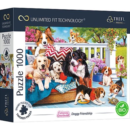 Trefl Prime Puzzle Cuteness Overload Dogs, 1000 st