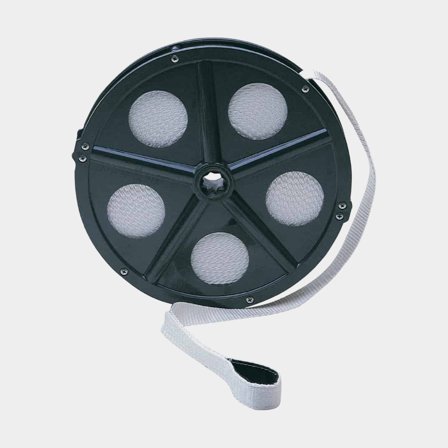 Enrollador de cinta de ancla Ankarolina, incl. cinta (33 metros x 25 mm), kit de montaje y manivela