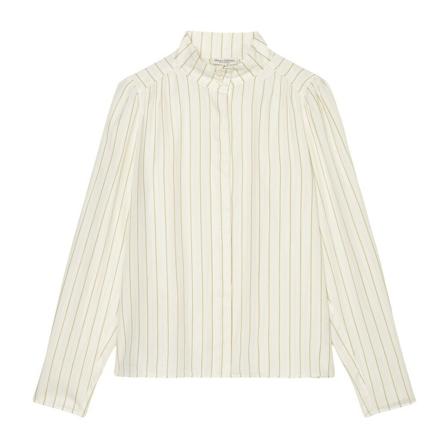 Marc O'Polo Striped Bluse in a regular fit Hvid, Dame, Størrelse: 2XL