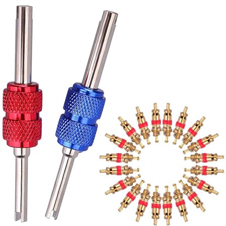 22 dele inklusive 2 dele dækventilhusfjerner a