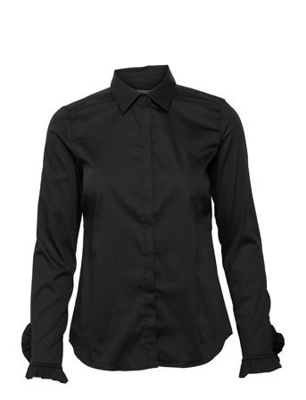 Mattie Flip Shirt Långärmad Skjorta Svart MOS MOSH