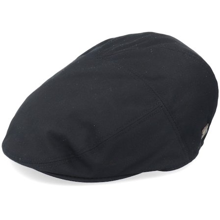 Bailey - Negro flatcap Gorra - Graham Black Flat Cap @ Hatstore