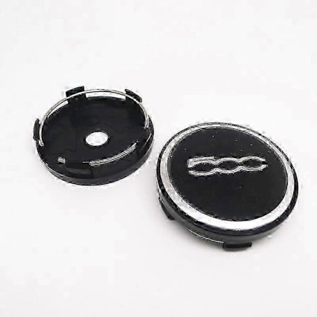 Fiat 500:een 4 kpl 60 mm pyörän keskiön pölykapselit Vanteiden pölytiivis suojus Kapselien tunnus Punto Stilo Bravo Ducato Freemont 124 600