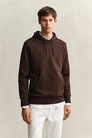 GANT Herren Interlock Hoodie (XXL) Braun
