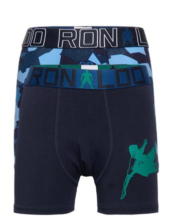 Cr7 Boy's Trunk 2-Pack Night & Underwear Underwear Underpants Multi/mönstrad CR7