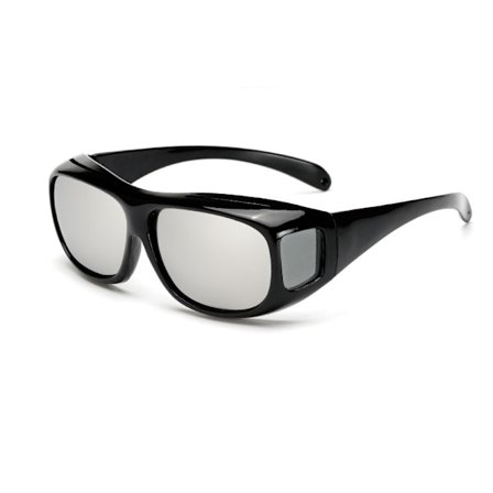 Polariserade solglasögon över glasögon runda solglasögon över Uv400