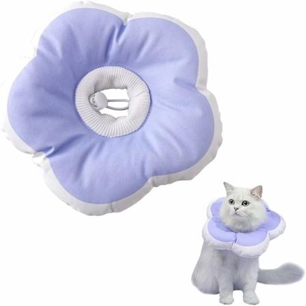 S Lilla Petal Cat Ring Elizabeth Ring Pet Neck Ring Vanntett hette Bitebestandig og komfortabel