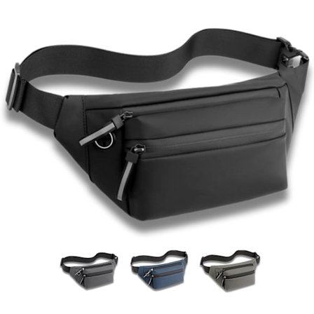 Plus Size Bæltetaske med Ekstra Lang Rem 168 cm til Mænd Crossbody Taske