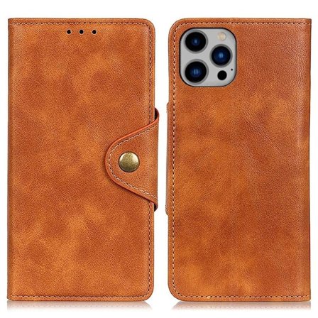 Alpha läder iPhone 14 Plus fodral - Brun