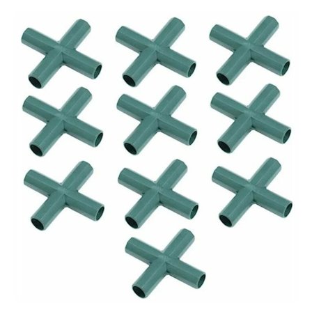 10 st Plast Ramkopplingar Kopplingar Rät Vinkel Rörkoppling