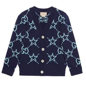 Kids - Gucci Navy GG Knit Cardigan 12 Years - Jumpers and knitwear - 12 years - Navy - Junge