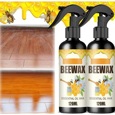 Naturlig mikro-molekulariseret bivoksspray, bivoksspray møbelpolish og rengøringsmiddel, plejevoks til renovering af revner og ridser