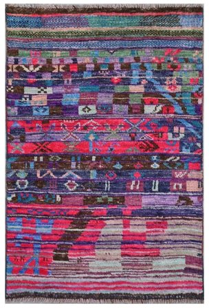 Hand Knotted Moroccan Berber - Afghanistan 75X117
