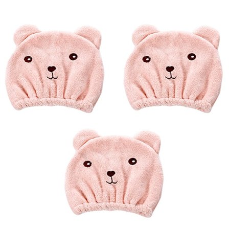 Söt tecknad björn mikrofiber cap Coral Fleece - high quality