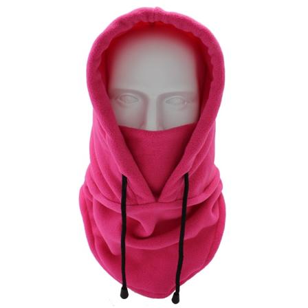Fleece herr Balaclava vintermössa Beanies Warmer Vindtät Full Rose red