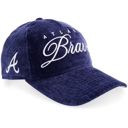 New Era - MLB Ble adjustable Czapka Z Daszkiem - Atlanta Braves Team Script 19TWENTY Golfer Velvet Blue A-frame @ Hatstore
