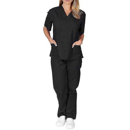 Unisex Doctor Top & Pants Scrub Set Tannlege Kostyme for Medisinsk Bruk