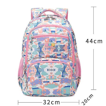 Geometrisk Print Rygsæk Skoletaske Til Folkeskoleelever Skoletaske Til Børn