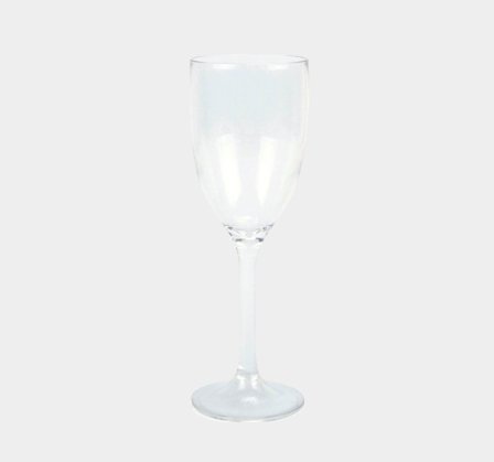 Copas de vino de plástico Couleur Mer Bali, transparente, 25 cl, paquete de 6