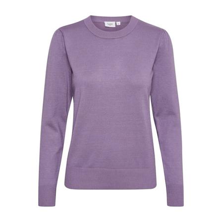 Saint Tropez Round-neck Strik Lilla, Dame Striktrøjer