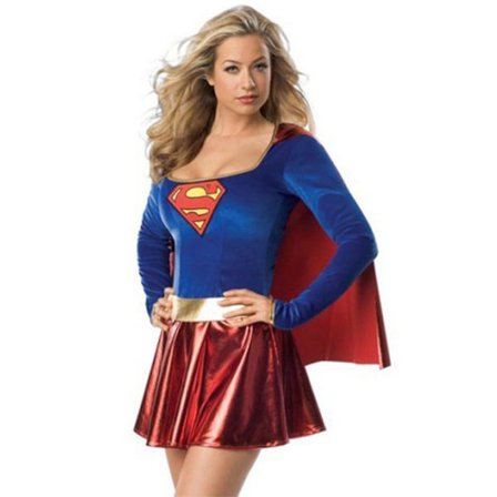 Supergirl TV-serie kostyme kjole rollespill cosplay festantrekk sett -a