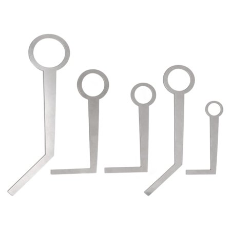 5PCS Saksofon Pad Reparasjonsverktøy Lett Bærbar Metall Sølv Saksofon Nivelleringsringer Pad