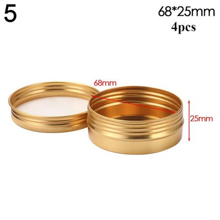 4 st aluminiumplåtburk kosmetisk behållare 5 5