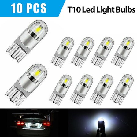10 st 6000k Canbus T10 168 194 W5w Kupol Licens Sido Markör LED Ljuslampa Vit