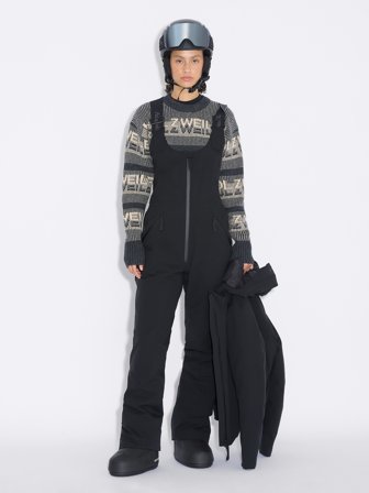 Holzweiler Women's Tryvann Bib Trousers - Dk. Grey - Women's - L