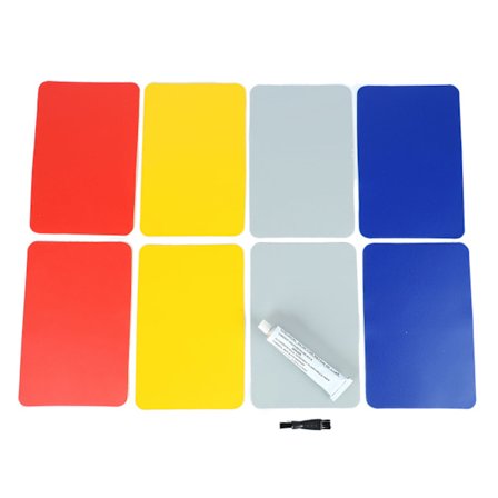 8 stk. Bassenglapper Durable PVC Svømme Ring Reparasjonslapp for Lap Basseng Gummi Båt Skip