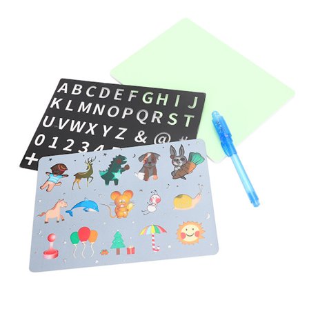 A5 tegnebrett fluorescerende PVC for barn maleri skriving graffiti pedagogisk leketøy