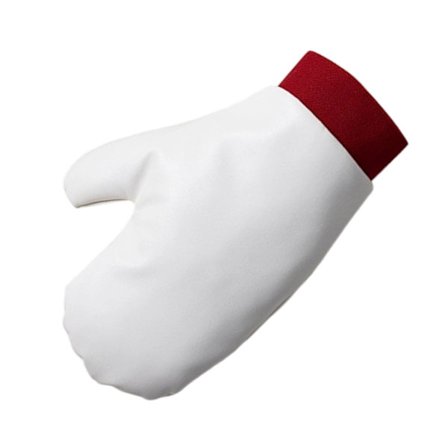 Högkvalitativa läderhandskar för sömlös applicering av kroppskräm, design av spa-kvalitet