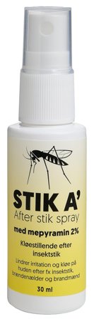 Stik A' Afterstik Spray 30 ml, Medicin & Pleje, Lus, Myg & Flåter, Myg
