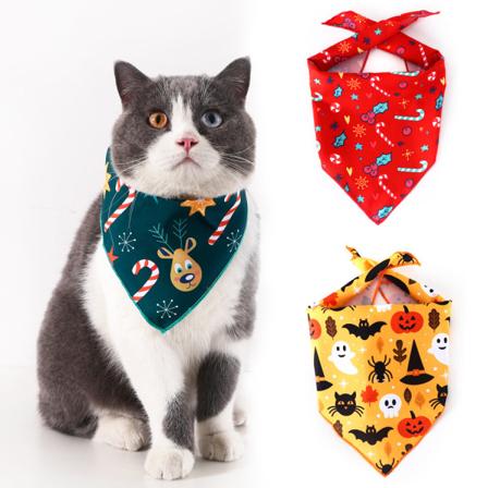 3 stk Bobs Pet Spytt-håndkle Halloween for liten katt og hund 55cm