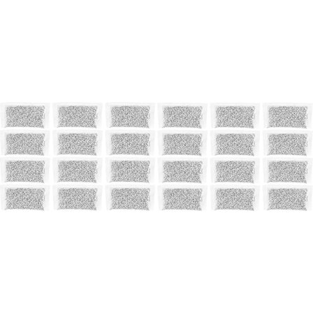 Ersättningspåsar med aktivt kolvattenfilter kompatibla med Megahome och andra vattenrenare för bänkskiva