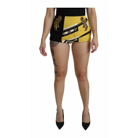 Dolce & Gabbana Jewelled Hot Shorts Gul, Dame