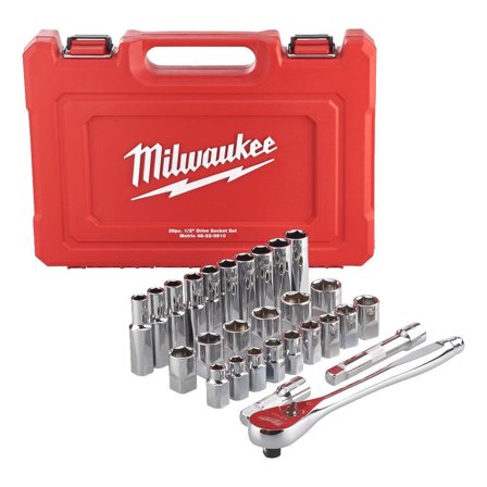 Milwaukee 4932471864 Hylsysarja sisältää vakiohylsyjä ja pitkiä hylsyjä, Käsityökalut