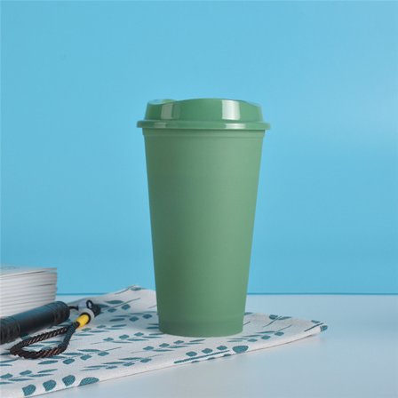 Färgskiftande koppar med lock 473 ml Återanvändbara BPA-fria Creative Hot Drink Cups för barn