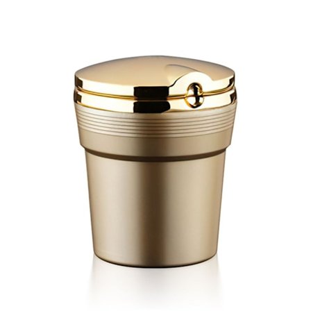Bil Askfat Med LED-ljus GULD